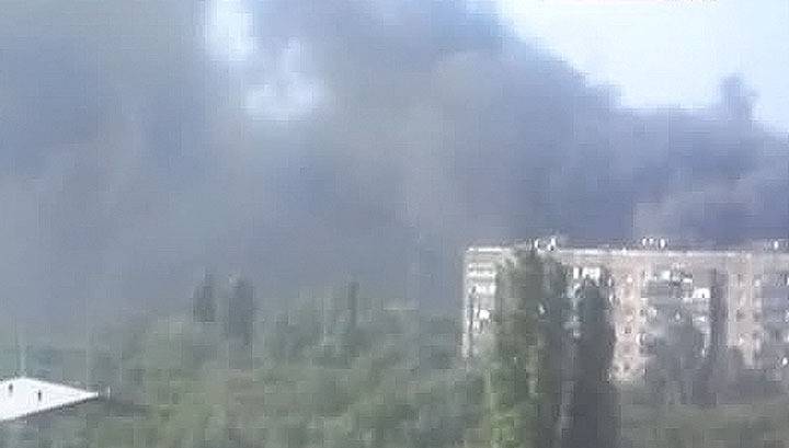 Генпрокуратура: Боевики подожгли химзавод с 40 тоннами взрывчатки